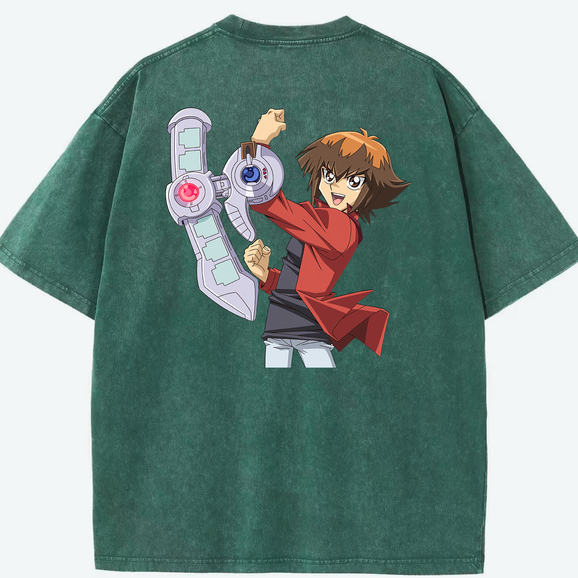 （画像用） 遊☆戯☆王 Yu-Gi-Oh! 綿100% ヴィンテージ風 半袖Tシャツ（背面プリント）
